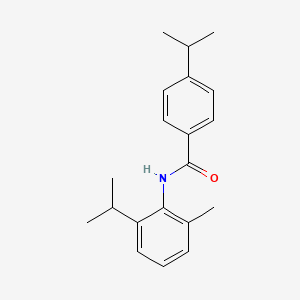 molecular formula C20H25NO B3621253 N-[2-methyl-6-(propan-2-yl)phenyl]-4-(propan-2-yl)benzamide 