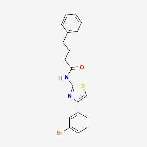 N-[4-(3-bromophenyl)-1,3-thiazol-2-yl]-4-phenylbutanamide