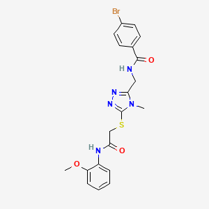 4-bromo-N-{[5-({2-[(2-methoxyphenyl)amino]-2-oxoethyl}sulfanyl)-4-methyl-4H-1,2,4-triazol-3-yl]methyl}benzamide