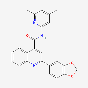 2-(2H-1,3-BENZODIOXOL-5-YL)-N-(4,6-DIMETHYLPYRIDIN-2-YL)QUINOLINE-4-CARBOXAMIDE