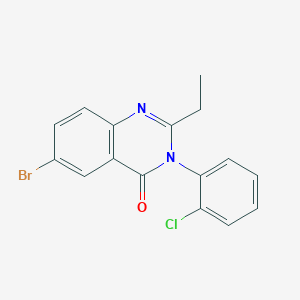 6-bromo-3-(2-chlorophenyl)-2-ethyl-4(3H)-quinazolinone