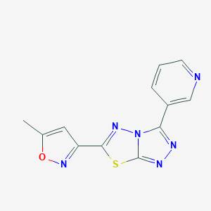 B362141 6-(5-Methyl-1,2-oxazol-3-yl)-3-(pyridin-3-yl)[1,2,4]triazolo[3,4-b][1,3,4]thiadiazole CAS No. 954756-38-8