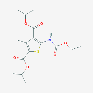 diisopropyl 5-[(ethoxycarbonyl)amino]-3-methyl-2,4-thiophenedicarboxylate