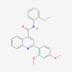 2-(2,4-dimethoxyphenyl)-N-(2-ethylphenyl)-4-quinolinecarboxamide