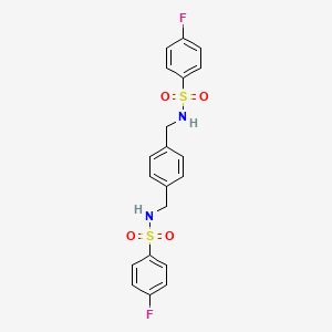 N,N'-[1,4-phenylenebis(methylene)]bis(4-fluorobenzenesulfonamide)