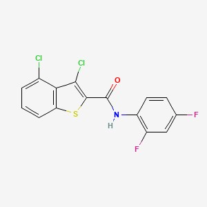 3,4-dichloro-N-(2,4-difluorophenyl)-1-benzothiophene-2-carboxamide