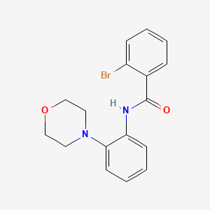 molecular formula C17H17BrN2O2 B3621544 2-bromo-N-[2-(4-morpholinyl)phenyl]benzamide 