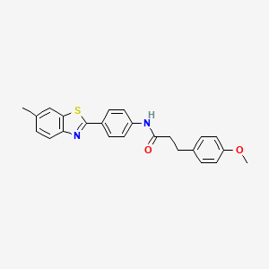 3-(4-METHOXYPHENYL)-N-[4-(6-METHYL-13-BENZOTHIAZOL-2-YL)PHENYL]PROPANAMIDE