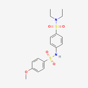 N,N-diethyl-4-(4-methoxybenzenesulfonamido)benzene-1-sulfonamide