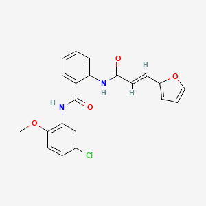 N-(5-chloro-2-methoxyphenyl)-2-{[3-(2-furyl)acryloyl]amino}benzamide