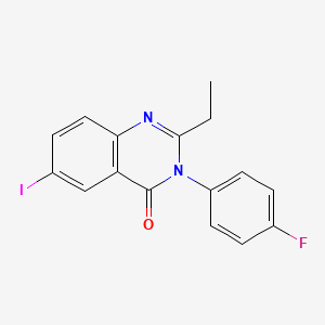 2-ethyl-3-(4-fluorophenyl)-6-iodo-4(3H)-quinazolinone