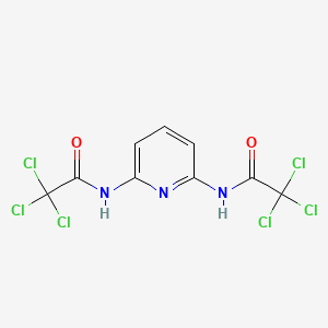 molecular formula C9H5Cl6N3O2 B3621668 N,N'-2,6-pyridinediylbis(2,2,2-trichloroacetamide) 