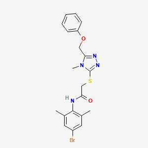 N-(4-bromo-2,6-dimethylphenyl)-2-{[4-methyl-5-(phenoxymethyl)-4H-1,2,4-triazol-3-yl]sulfanyl}acetamide