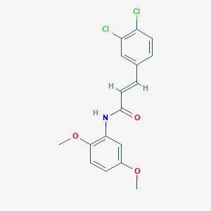 (2E)-3-(3,4-dichlorophenyl)-N-(2,5-dimethoxyphenyl)prop-2-enamide