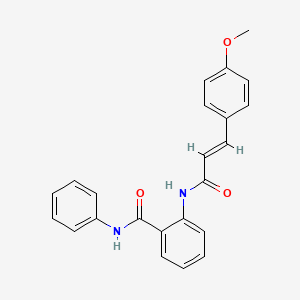 2-{[3-(4-methoxyphenyl)acryloyl]amino}-N-phenylbenzamide