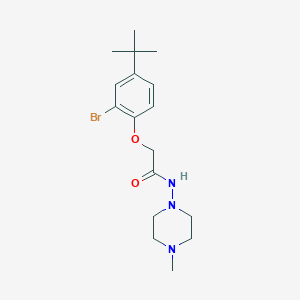 2-(2-bromo-4-tert-butylphenoxy)-N-(4-methylpiperazin-1-yl)acetamide