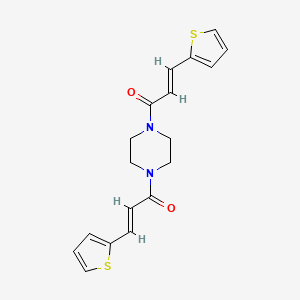 1,4-bis[3-(2-thienyl)acryloyl]piperazine