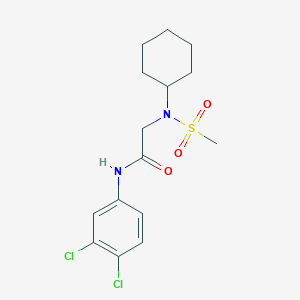 N~2~-cyclohexyl-N~1~-(3,4-dichlorophenyl)-N~2~-(methylsulfonyl)glycinamide