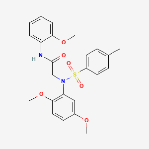 N~2~-(2,5-dimethoxyphenyl)-N~1~-(2-methoxyphenyl)-N~2~-[(4-methylphenyl)sulfonyl]glycinamide