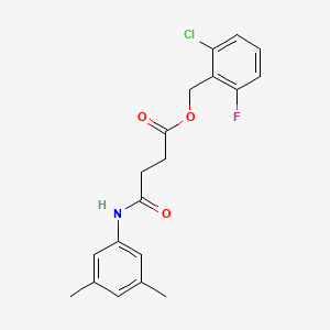 2-Chloro-6-fluorobenzyl 4-(3,5-dimethylanilino)-4-oxobutanoate