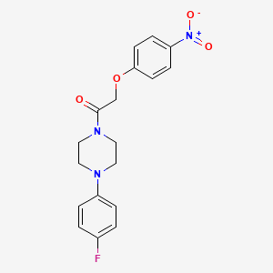 1-[4-(4-Fluorophenyl)piperazin-1-yl]-2-(4-nitrophenoxy)ethanone