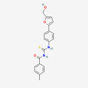 N-[({4-[5-(hydroxymethyl)-2-furyl]phenyl}amino)carbonothioyl]-4-methylbenzamide