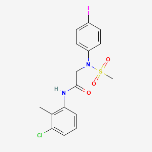 N-(3-chloro-2-methylphenyl)-N~2~-(4-iodophenyl)-N~2~-(methylsulfonyl)glycinamide