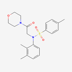 molecular formula C21H26N2O4S B3621900 N-(2,3-dimethylphenyl)-4-methyl-N-[2-(morpholin-4-yl)-2-oxoethyl]benzenesulfonamide 