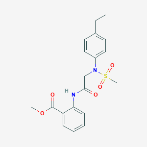 methyl 2-{[N-(4-ethylphenyl)-N-(methylsulfonyl)glycyl]amino}benzoate