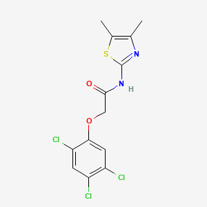 molecular formula C13H11Cl3N2O2S B3621952 N-(4,5-dimethyl-1,3-thiazol-2-yl)-2-(2,4,5-trichlorophenoxy)acetamide 