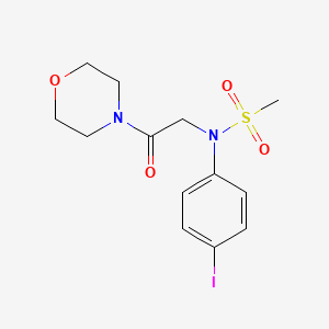 N-(4-iodophenyl)-N-[2-(4-morpholinyl)-2-oxoethyl]methanesulfonamide