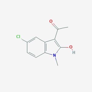 molecular formula C11H10ClNO2 B362204 1-(5-chloro-2-hydroxy-1-methyl-1H-indol-3-yl)ethanone 