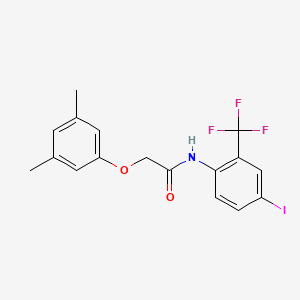 2-(3,5-dimethylphenoxy)-N-[4-iodo-2-(trifluoromethyl)phenyl]acetamide