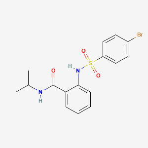 2-{[(4-bromophenyl)sulfonyl]amino}-N-isopropylbenzamide