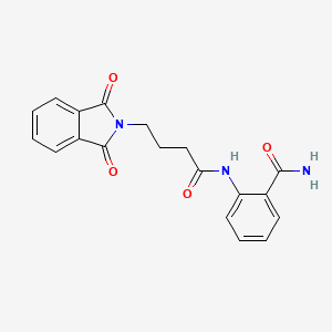 2-[4-(1,3-Dioxoisoindol-2-yl)butanoylamino]benzamide