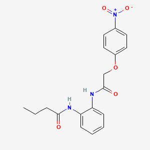 N-(2-{[2-(4-nitrophenoxy)acetyl]amino}phenyl)butanamide