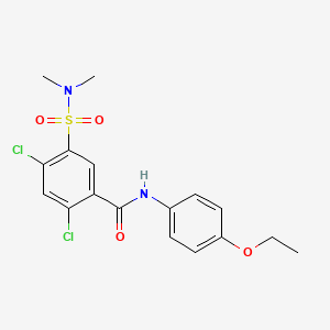 2,4-dichloro-5-(dimethylsulfamoyl)-N-(4-ethoxyphenyl)benzamide