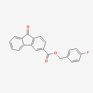 4-fluorobenzyl 9-oxo-9H-fluorene-3-carboxylate