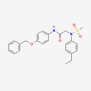 N~1~-[4-(benzyloxy)phenyl]-N~2~-(4-ethylphenyl)-N~2~-(methylsulfonyl)glycinamide