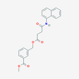 methyl 3-({[4-(1-naphthylamino)-4-oxobutanoyl]oxy}methyl)benzoate