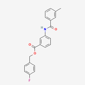 4-fluorobenzyl 3-[(3-methylbenzoyl)amino]benzoate