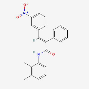 molecular formula C23H20N2O3 B3622216 N-(2,3-dimethylphenyl)-3-(3-nitrophenyl)-2-phenylacrylamide 