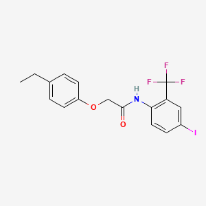 2-(4-ethylphenoxy)-N-[4-iodo-2-(trifluoromethyl)phenyl]acetamide