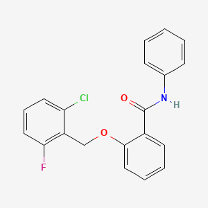 2-[(2-Chloro-6-fluorobenzyl)oxy]-N~1~-phenylbenzamide