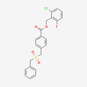 2-chloro-6-fluorobenzyl 4-[(benzylsulfonyl)methyl]benzoate