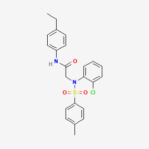 N~2~-(2-chlorophenyl)-N~1~-(4-ethylphenyl)-N~2~-[(4-methylphenyl)sulfonyl]glycinamide