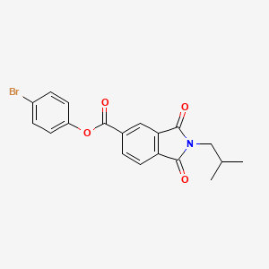 4-bromophenyl 2-isobutyl-1,3-dioxo-5-isoindolinecarboxylate