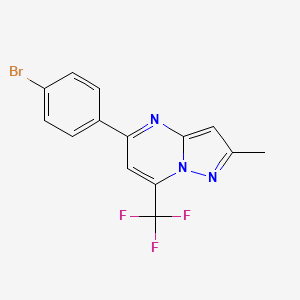 5-(4-bromophenyl)-2-methyl-7-(trifluoromethyl)pyrazolo[1,5-a]pyrimidine