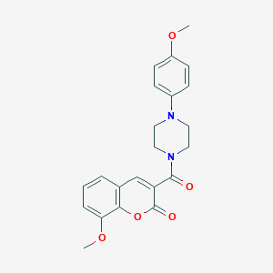 8-METHOXY-3-[4-(4-METHOXYPHENYL)PIPERAZINE-1-CARBONYL]-2H-CHROMEN-2-ONE