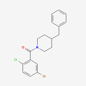 molecular formula C19H19BrClNO B3622352 (4-Benzylpiperidin-1-yl)-(5-bromo-2-chlorophenyl)methanone 